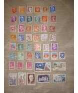 Lot Of 47 France Cancelled Postage Stamps Republique Francaise Vintage... - £15.64 GBP