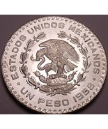Huge Gem Unc Silver Mexico 1958 Peso~INDEPENDENCIA Y LIBERTAD~Fantastic~... - £12.97 GBP