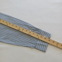 APT 9 Button Up Shirt Men’s Slim Fit Long Sleeve Blue & White Stripes Size XL image 15