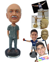 Personalized Bobblehead Graceful Man In Half Sleeve Casuals - Leisure &amp; Casual C - £73.88 GBP