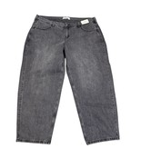 Hollister Low Rise Taper Baggy 20L W35L Black Stonewashed Jeans Pants - $61.12 CAD