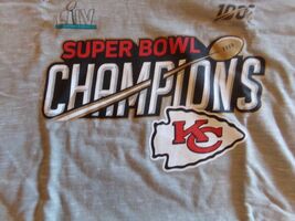 "KC Chiefs " Women's Super Bow LIIV Champs T-Shirt (XL)  Gray NWT Retail... - $13.85