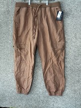 Gap Linen Blend Dusty Rose Tapered Cargo Pants Size XL - £30.92 GBP