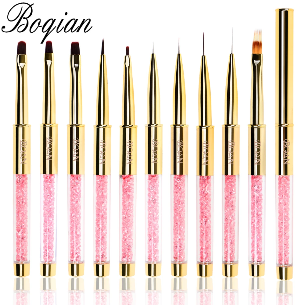BQAN Gold Nail Brush UV Gel Thin Liner Painting Pen Acrylic Drawing Brus... - £12.27 GBP+