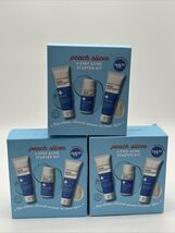 3x Peach Slices 3-Step Acne Starter Kit Clean Ingredients, Cruelty Free ... - $21.68