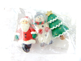 Vintage Terry&#39;s Village Christmas Ornament Button Covers Set Of 3 95/64 - $19.80