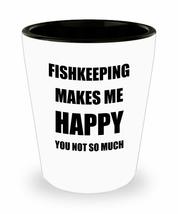 Fishkeeping Shot Glass Shotglass Lover Fan Funny Gift Idea For Liquor Lover Alco - £10.26 GBP