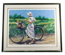 &quot; Paese Bicicletta Ride &quot; Da Aldo Luongo, Serigrafia Su Carta, Firmato Le 56/300 - £1,177.75 GBP