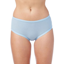 No Boundaries Women&#39;s Cotton Hipster Panties Size SMALL Rib Sheer Romance Blue - £8.72 GBP