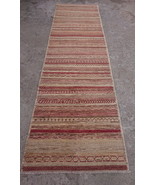 Striped Khorjin Runner Rug 3x11 - Hallway and Stairs Runner - $13,669.15 MXN