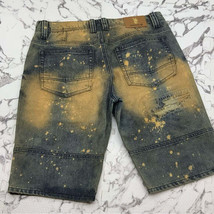 Men&#39;s Makobi Distressed Vintage Wash Denim Shorts NWT - £76.80 GBP