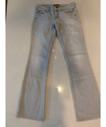 White House Black Market Noir Bootcut Jeans Women&#39;s 2R Gray Low Rise Emb... - €15,09 EUR
