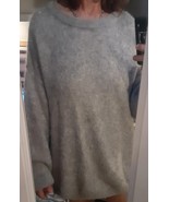 Free People Alpaca Blend Sweater Women S Gray Oversized Boho Angelic Pul... - $524.01 MXN