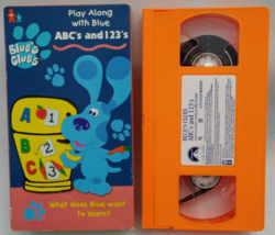 VHS Blues Clues - ABCs and 123s (VHS, 1999, Orange Tape, Slipsleeve) - £8.64 GBP