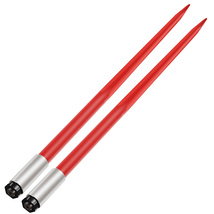 VEVOR Pair Hay Spear 49" Bale Spear 4500 lbs Capacity, Red Coated Bale F... - $139.99