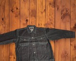 VTG Deadstock NWT Webs Black Denim TRUCKER Jacket Size XL  100% Cotton - £38.77 GBP