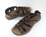 ABEO Sport Mens Shoes ANACAPA Neutral Orthotic Sandals Brown Leather Siz... - $26.99