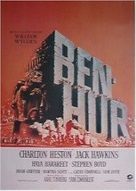 Movie Poster ~ BEN-HUR -Charlton Heston 27&quot; X 40 - £21.86 GBP