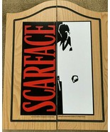 SCARFACE Wooden Dartboard Cabinet Set - READ ALL DETAILS / Descriptions!!! - £93.37 GBP