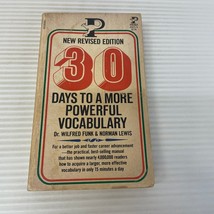 30 Days To A More Powerful Vocabulary Paperback by Wilfred Funk and Norman Lewis - £9.74 GBP