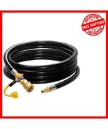 12&#39; Low-Pressure Propane RV Quick Connect Hose with Safety Shutoff Valve - €34,37 EUR