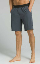 New Mens Prana Shorts L Mojo Short NWT Performance Casual Water Gray UPF  - $98.01