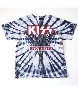 Kiss Destroyer &#39;76 Short Sleeve Tee Band Shirt Tie Dye T-Shirt Black Whi... - $16.83