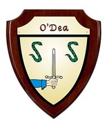 O&#39;Dea Irish Coat of Arms Shield Plaque - Rosewood Finish - $59.57 CAD