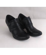Jaclyn Smith Caroline Black Side Zip Ankle Boots With Buckle Accents Siz... - $29.69