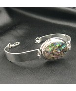 Wholesale Artist-Crafted Sterling Silver &amp; Iridescent Paua Shell Bracelet - £44.89 GBP