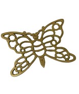 Vintage Brass Butterfly Footed Trivet Wall Hanging  Mid Century Modern M... - $239.89 MXN