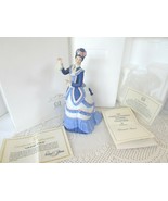 LENOX PORCELAIN FIGURINE GRAND TOUR AMERICAN FASHION  COA  BOXED 8.5&quot;H 1986 - $535.77 MXN