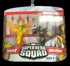 Wolverine &amp; Phoenix Marvel Super Hero Squad 2006 X-MEN Rare - £10.08 GBP