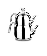 Korkmaz A057 Teapot Set for Stovetop 18/10 Stainless Steel 37oz/78oz Kettle - $74.61 CAD
