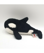 Ganz Webkinz Orca Whale Stuffed Animal Plush Toy No Code Included 10&quot; Long - £6.23 GBP