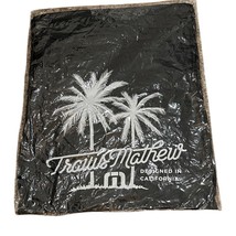 Travis Mathew Drawstring Cinch Bag With Zippered Pocket New 14&quot;x18&quot; - $19.80