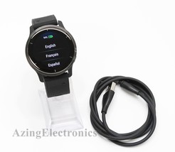 Garmin Venu 2 GPS Smartwatch 45mm Slate Bezel with Black Case 010-02430-01 - $129.99