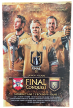 2023 Vegas Golden Knights Stanley Cup POSTER R4 GAME 1 Final Conquest - £19.45 GBP