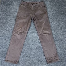 Johnnie O Pants Men 33x32 Brown Chino Slim Preppy Mid Rise 5 Pocket Casu... - $36.20