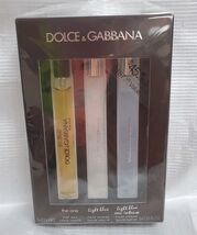 Dolce & Gabbana Men's Travel Collection set 3 X 10ml The One Lt Blue IntenseBlue image 2