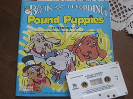 Pound Puppies: Fun from A to Z-Book & Read Along Cassette-Tonka Corp-1985 - $8.00
