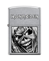 Zippo Lighter: Iron Maiden&quot; Street Chrome Finish - $37.95