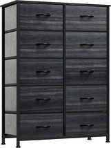 This Sturdy Steel Frame Dresser With A Wooden Top, Easy-To-Pull, Drawer Dresser. - $68.94