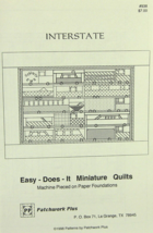 Interstate Easy Does It Miniature Quilt Pattern 20 x 18&quot; by Patchwork Plus - $9.74