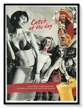 Captain Morgan Spiced Rum Catch of the Day Print Ad 2003 Magazine Advert... - €6,58 EUR
