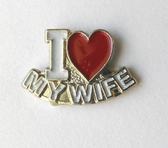 I Love Heart My Wife U Novelty Lapel Pin Badge 1/2 Inch - £4.44 GBP