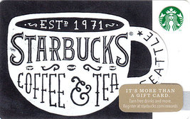 Starbucks 2014 Black And White Collectible Gift Card New No Value - £2.39 GBP