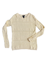 Gap Womens XS Yellow 100% Cotton Cable Knit Crewneck Sweater - $14.01