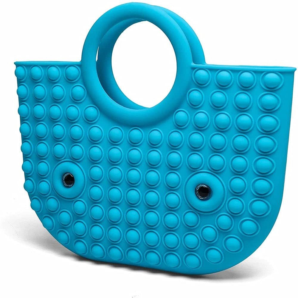 Primary image for Sky Blue Pop It Tote Bag - A Fun and Stylish Way to Carry Your Essentials