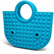 Sky Blue Pop It Tote Bag - A Fun and Stylish Way to Carry Your Essentials - £13.93 GBP